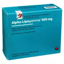 ALPHA-LIPOGAMMA 600 mg infusjonsløsning konsentrat, 10X24 ml