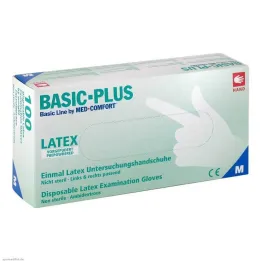 Hansker lateks lett pulverisert medium, 100 stk