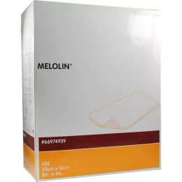 MELOLIN 10x20 cm sårbandasjer sterile, 100 stk