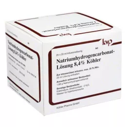 NATRIUMHYDROGENCARBONAT-Løsning 8,4 % Köhler, 25X20 ml