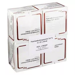 NATRIUMHYDROGENCARBONAT-Løsning 8,4 % Köhler, 100X20 ml