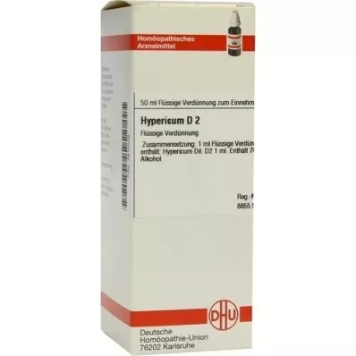 HYPERICUM D 2 fortynning, 50 ml