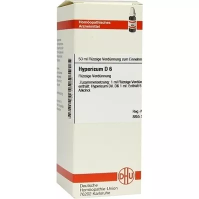 HYPERICUM D 6 fortynning, 50 ml HYPERICUM D 6 fortynning, 50 ml