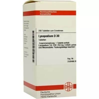 Lycopodium D30, 200 stk Lycopodium D30, 200 stk