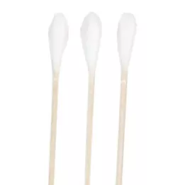 WATTESTÄBCHEN med bomullshode 15 cm medium, 100 stk