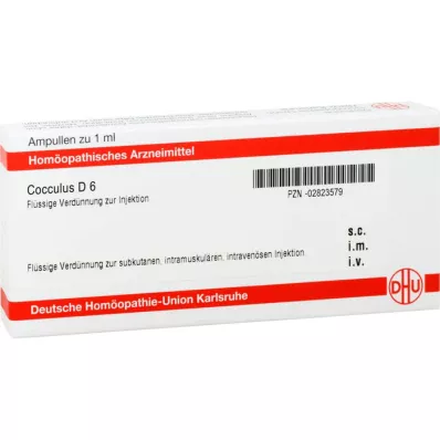 Cocculus D 6, 10x1 ml Cocculus D 6, 10x1 ml
