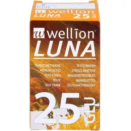 WELLION LUNA Blodsukkerprøvestrimler, 25 stk