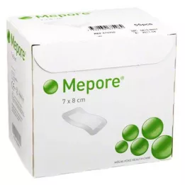MEPORE Sårbandasje steril 7x8 cm, 55 stk