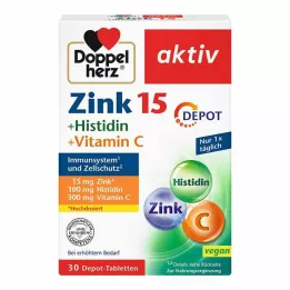 DOPPELHERZ Sink+Histidin Depottabletter aktive, 30 stk