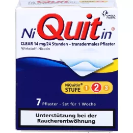 NIQUITIN Clear 14 mg transdermal fortau, 7 stk