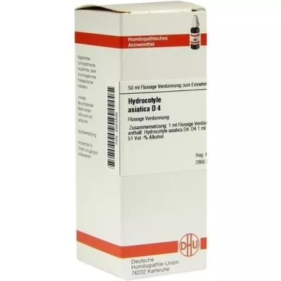 HYDROCOTYLE asiatica D 4 Fortynning, 50 ml HYDROCOTYLE asiatica D 4 Fortynning, 50 ml