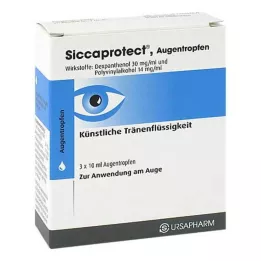 SICCAPROTECT Øyedråper, 3X10 ml