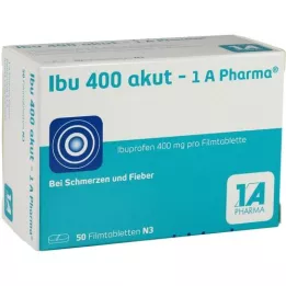 IBU 400 AKUT-1A Pharma filmbelagte tabletter, 50 stk