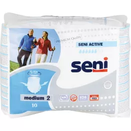 SENI Aktiv inkontinens slip en gang M, 10 stk
