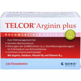 Telcor Arginin pluss film tabletter, 120 stk