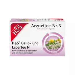 H&S Galle og lever te N filterposer, 20X2,0 g