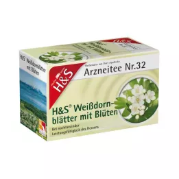 H&S Hagtornblader med blomsterfilterpose, 20X1,6 g