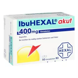 IBUHEXAL Akutt 400 filmbelagte tabletter, 50 stk