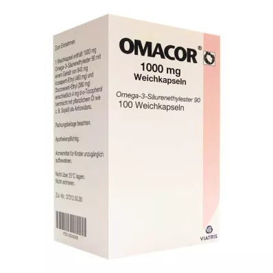 OMACOR 1000 mg myke kapsler, 100 stk