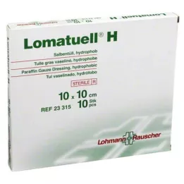 LOMATUELL H Salve tyll 10x10 cm steril, 10 stk
