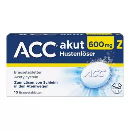 ACC akutt 600 Z hoste slimløsende brusetabletter, 10 stk