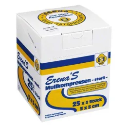 Erena steril gaskompress 5x5cm, 25x2 stk