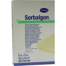 SORBALGON Comress 5x5 cm, 10 stk