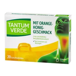 TANTUM VERDE 3 mg pastiller med appelsin-honningsmak, 20 stk