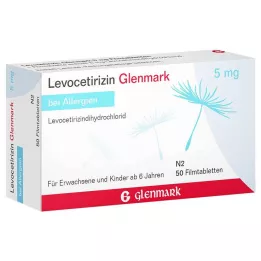 Levocetirin Glenmark 5mg, 50 stk