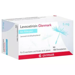 Levocetirin Glenmark 5mg, 100 stk