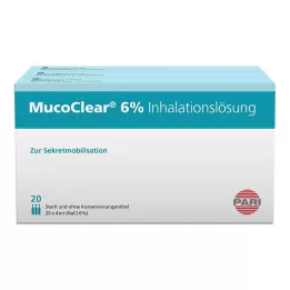 MUCOCLEAR 6 % NaCl inhalasjonsløsning, 60X4 ml