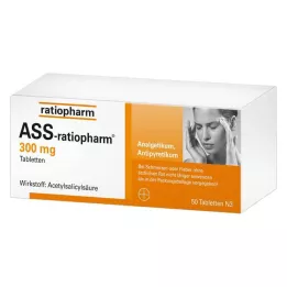 ASS-ratiopharm 300 mg tabletter, 50 stk