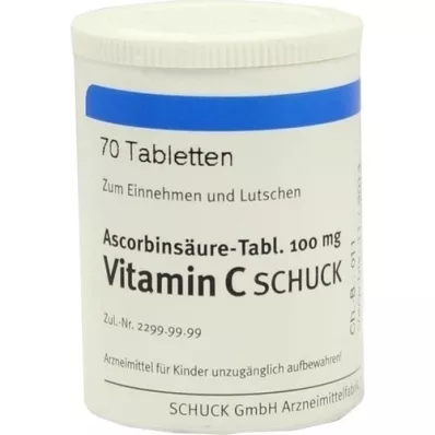ASCORBINSÄURE tablett 100 mg vitamin C, 70 stk