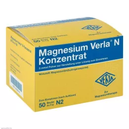 MAGNESIUM VERLA N konsentratpulver for oral administrering, 50 stk