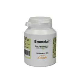 BROMELAIN ENZYM kapsler, 100 stk