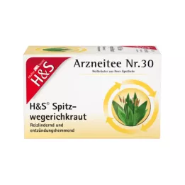 H&amp;S Ribwort urtefilterposer, 20X1,5 g