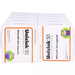 UNIZINK 50 gastro-resistente tabletter, 10X100 stk