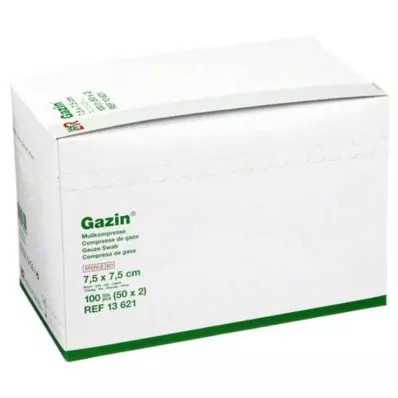 GAZIN Gasbind komp.7,5x7,5 cm steril 8-lags, 50X2 stk