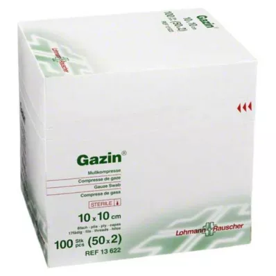 GAZIN Gasbind komp.10x10 cm steril 8-lags, 50X2 stk