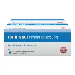 PARI Ampuller med NaCl inhalasjonsløsning, 120X2,5 ml