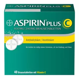 ASPIRIN pluss C brusetabletter, 40 stk