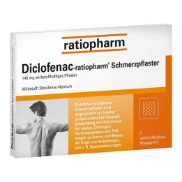 DICLOFENAC-ratiopharm smerteplaster, 5 stk
