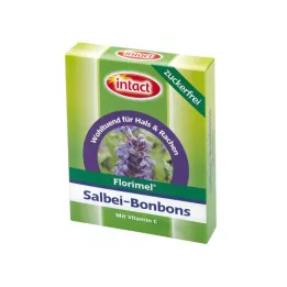 FLORIMEL Sage Bonbons med vitamin C sukkerfri, 40 g