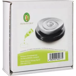 DUFTSTEIN Energispiral keramisk plate sort, 1 stk