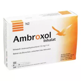 AMBROXOL Inhalasjonsløsning for en forstøver, 50X2 ml