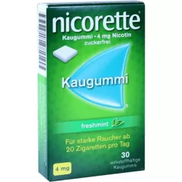 NICORETTE 4 mg Freshminint Kaugummi, 30 stk
