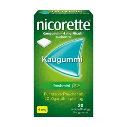 NICORETTE 4 mg freshmint tyggegummi, 30 stk