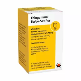 THIOGAMMA Turbosett Pur injeksjonsflasker, 50 ml