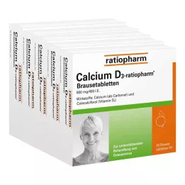 CALCIUM D3-ratiopharm brusetabletter, 100 stk