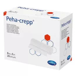PEHA CREPP Fikseringsbandasje 8 cmx4 m, 20 stk
